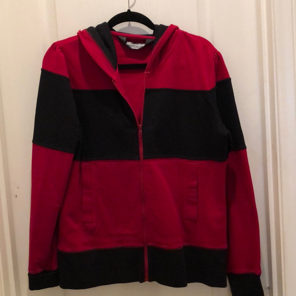 Red and black jacket